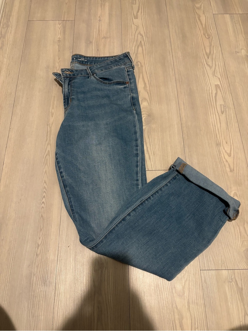 Old Navy Women's Boyfriend Jeans in Medium Blue Wash